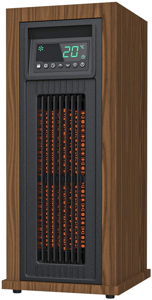 Space Heater Electric Radiator Energy-saving Portable Interior Heating with Child Lock for Indoor & Large LED Display & Temperature Control System & Timer & Overheating and dumping protection