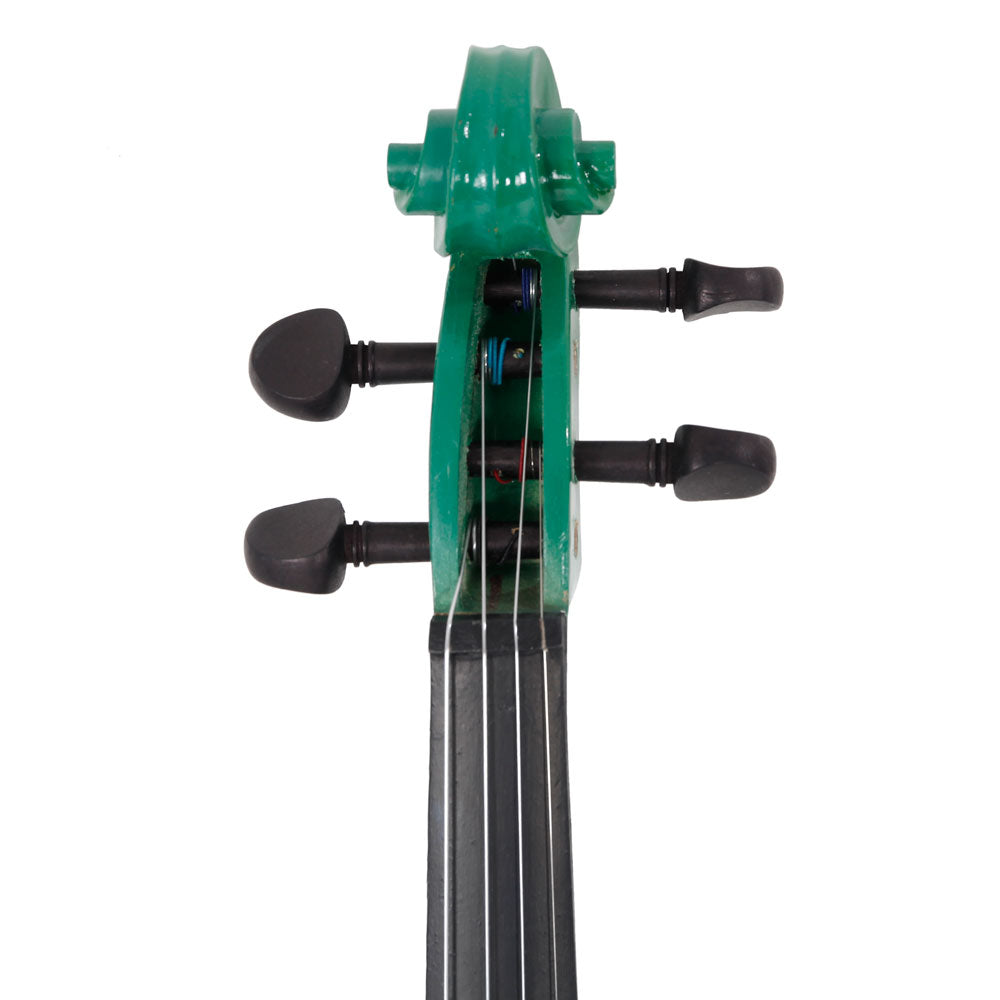 4/4 Acoustic Violin Case Bow Rosin Green