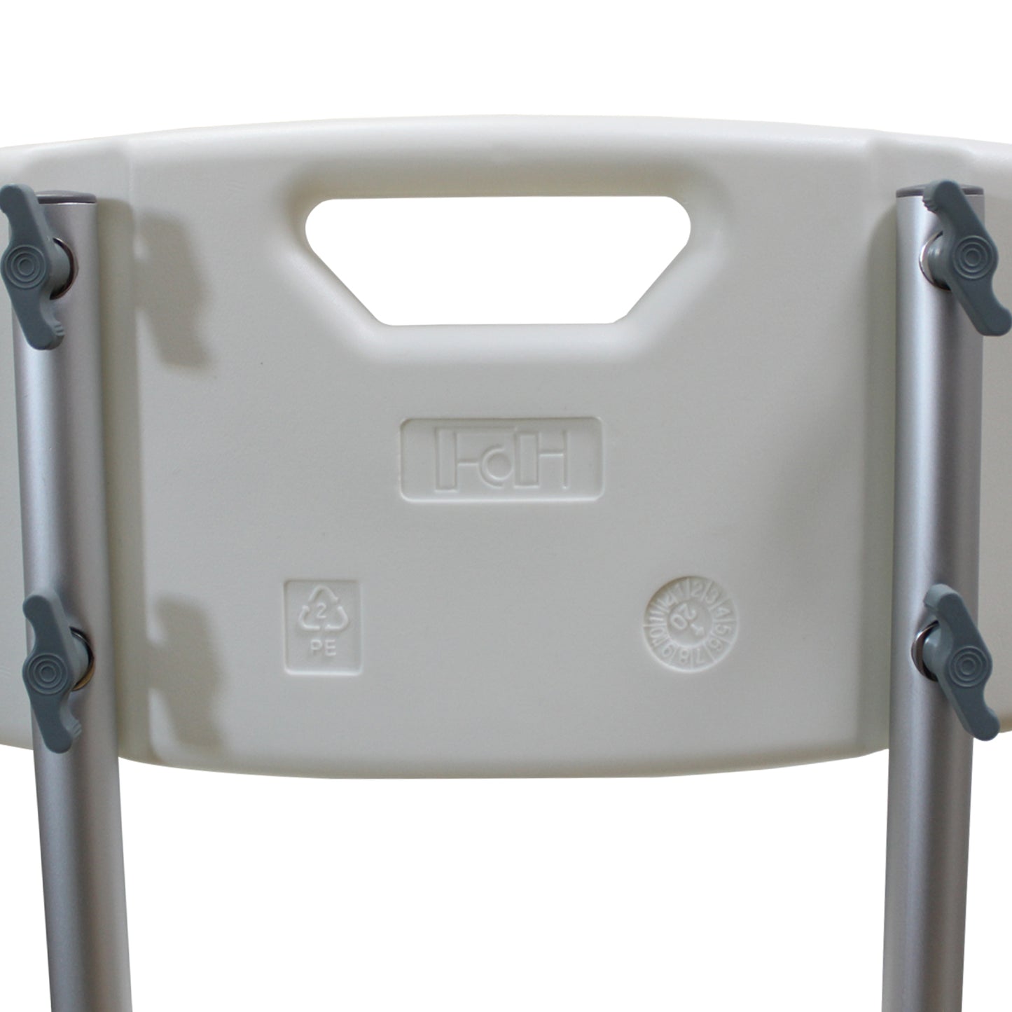 Medical Bathroom Safety Shower Tub Aluminium Alloy Bath Chair Seat Bench with Removable Back White