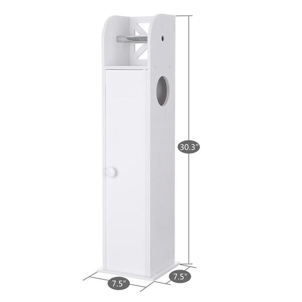 Narrow Cabinet for PVC Toilet Paper Towel with Paper Roll (19 x 19 x 77)