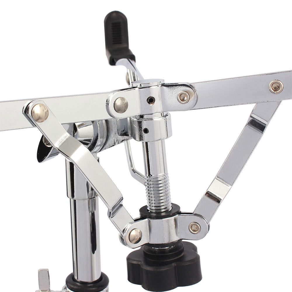 Chrome Plated Dumb Snare Drum Stand Tripod Silver