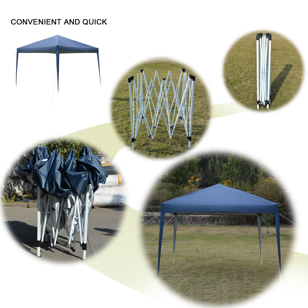 3 x 3m Practical Waterproof Right-Angle Folding Tent Top Quality - Blue