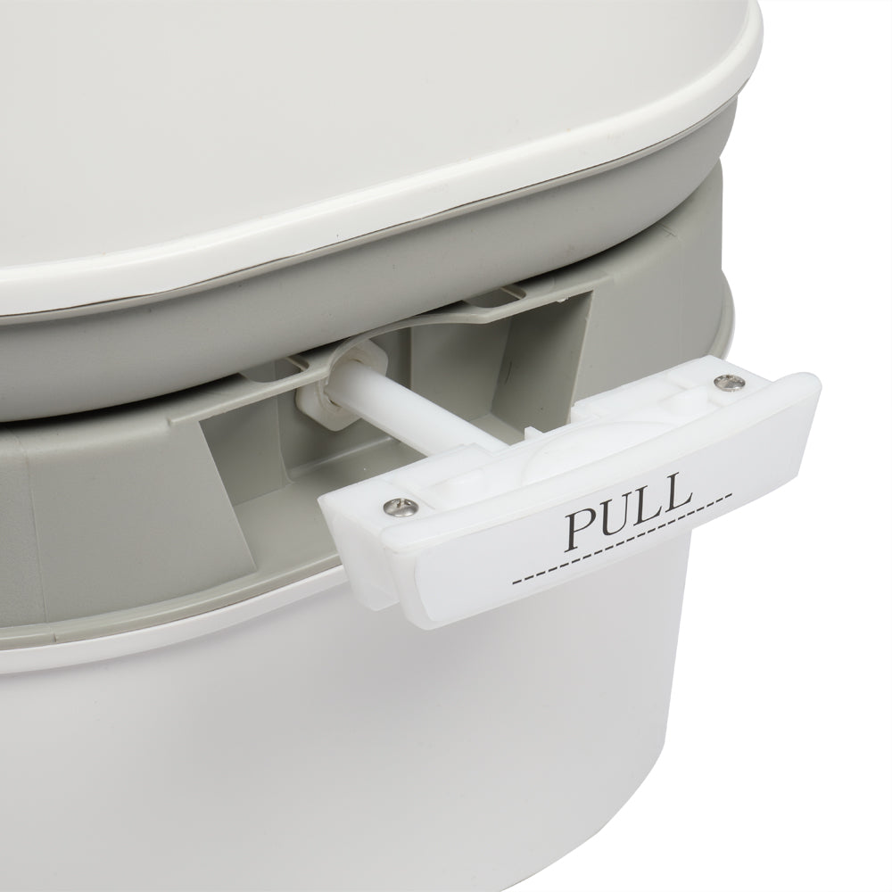 24L Portable Removable Flush Toilet Porcelain White