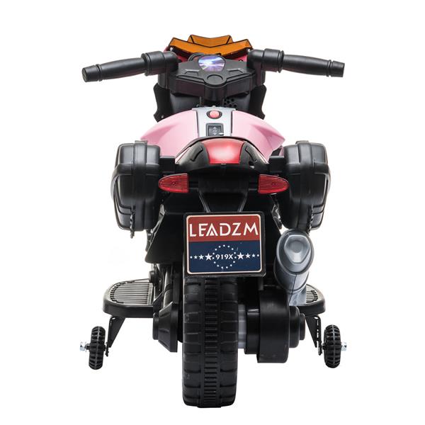 Kids Electric Motorcycle Ride-On Toy 6V Battery Powered with Music - Pink