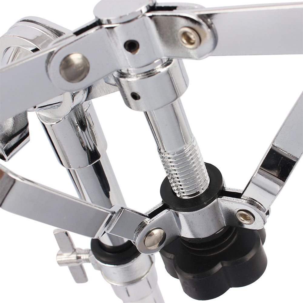 Chrome Plated Dumb Snare Drum Stand Tripod Silver