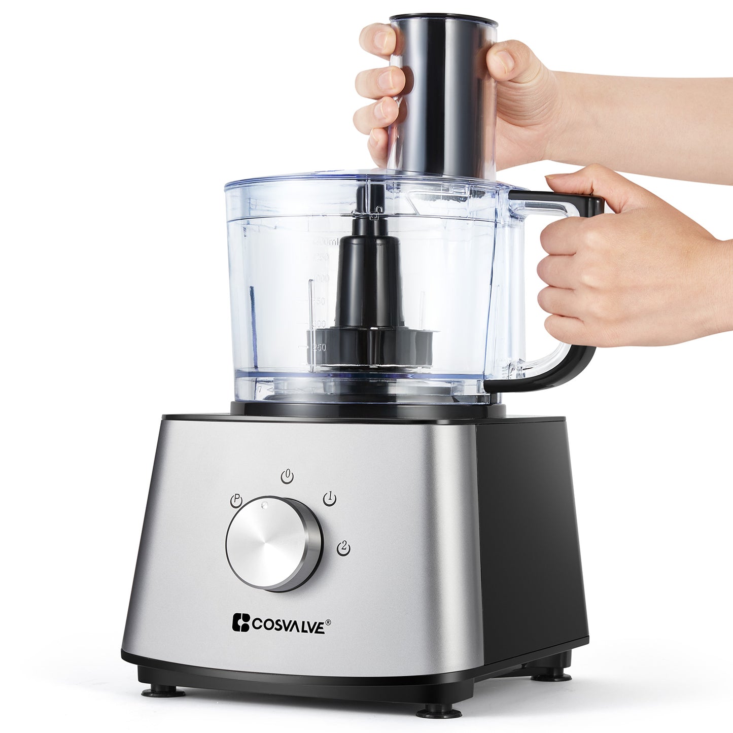 Food Processor 9-in-1 Multifunctional Food Mixer - Silver