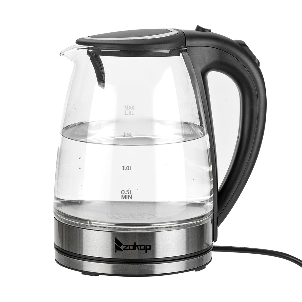 220V 2200W 1.8L Electric Glass Kettle UK Plug