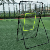 Professional Galvanized Steel Pipe Rebound Football / Baseball Goal - Black - LiamsBargains.co.uk
