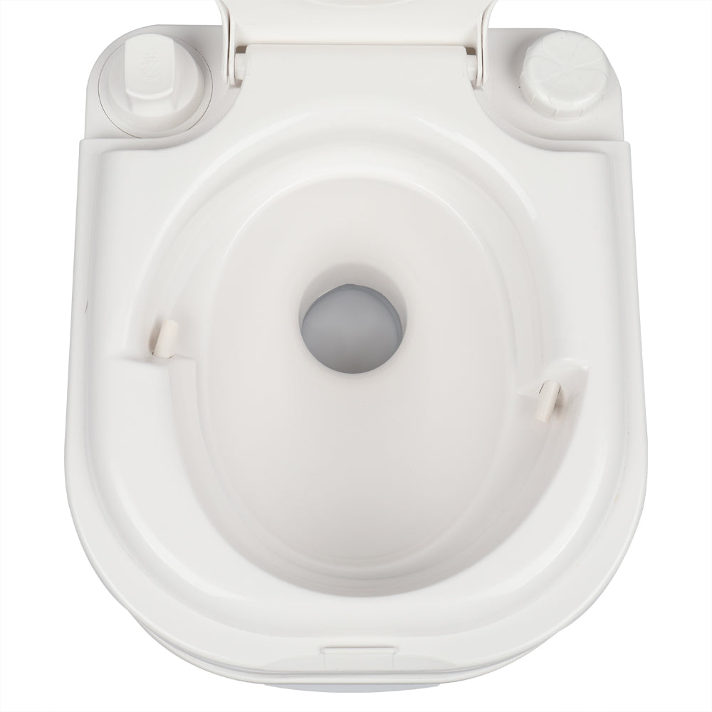 24L Portable Removable Flush Toilet Porcelain White