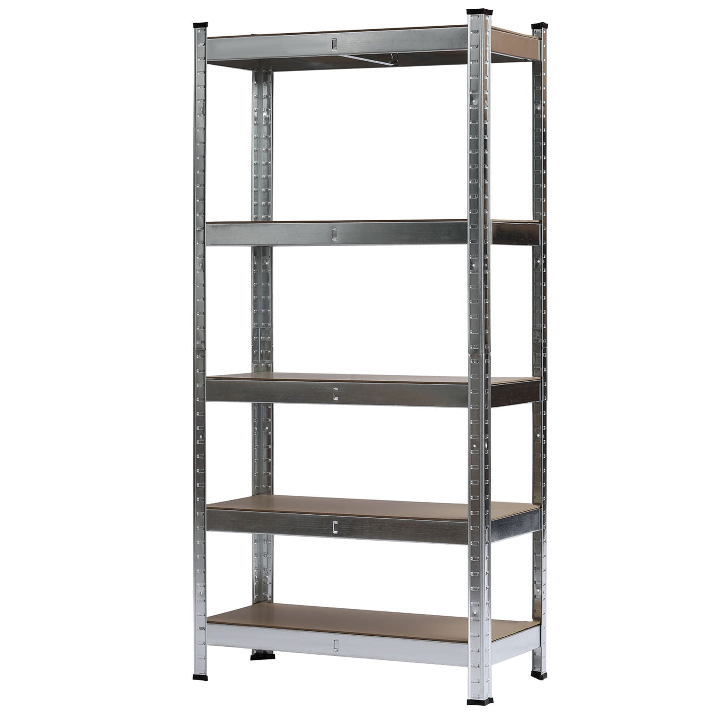 Heavy Duty 5 Tier Metal Galvanized Shelving Rack Unit Garage Storage Shelf Silver UK