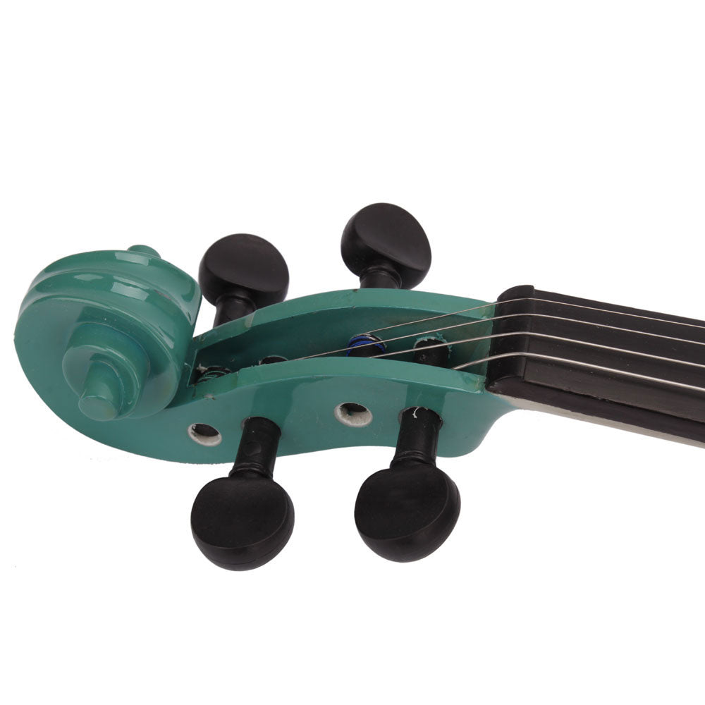 4/4 Acoustic Violin Case Bow Rosin Green