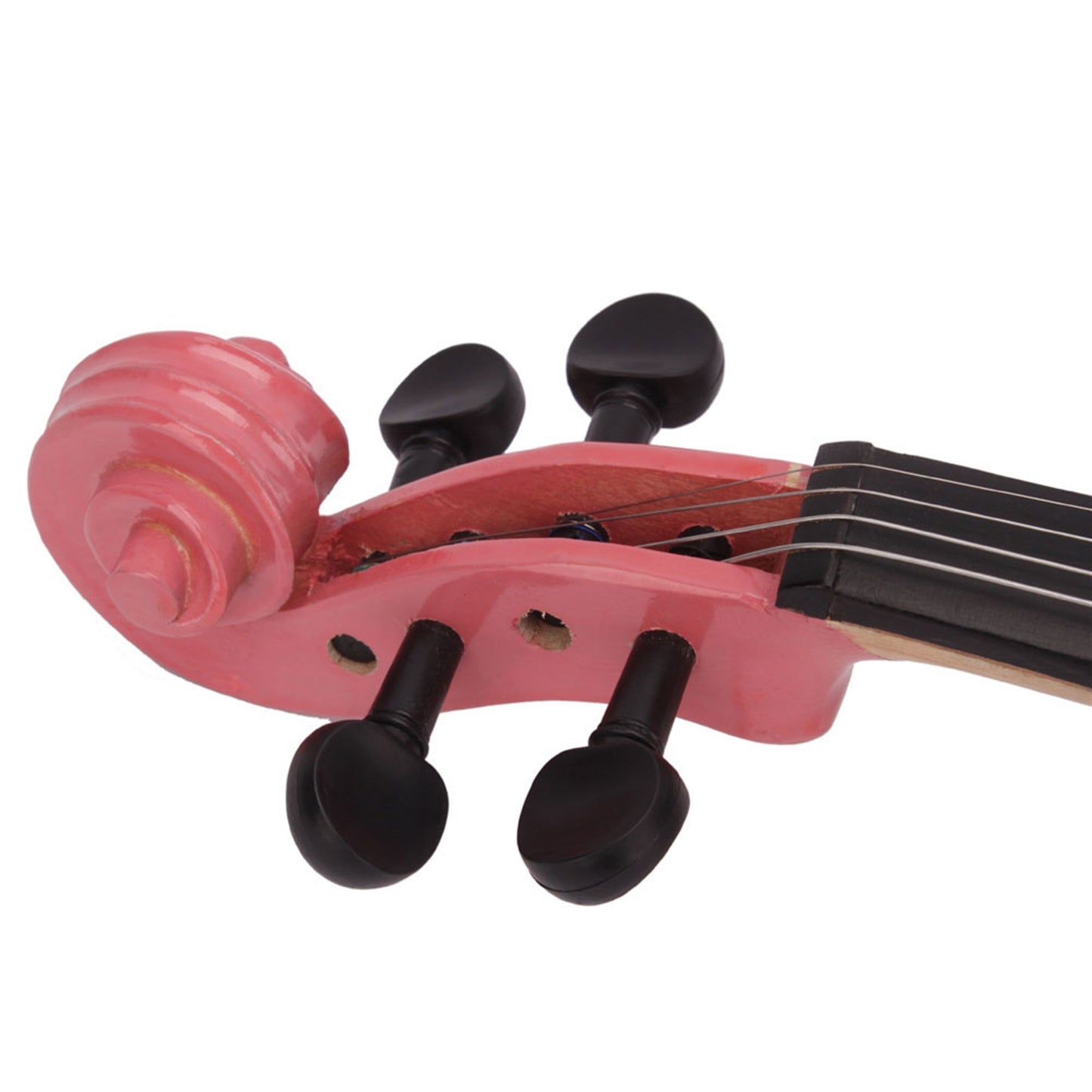 4/4 Acoustic Violin Case Bow Rosin Pink