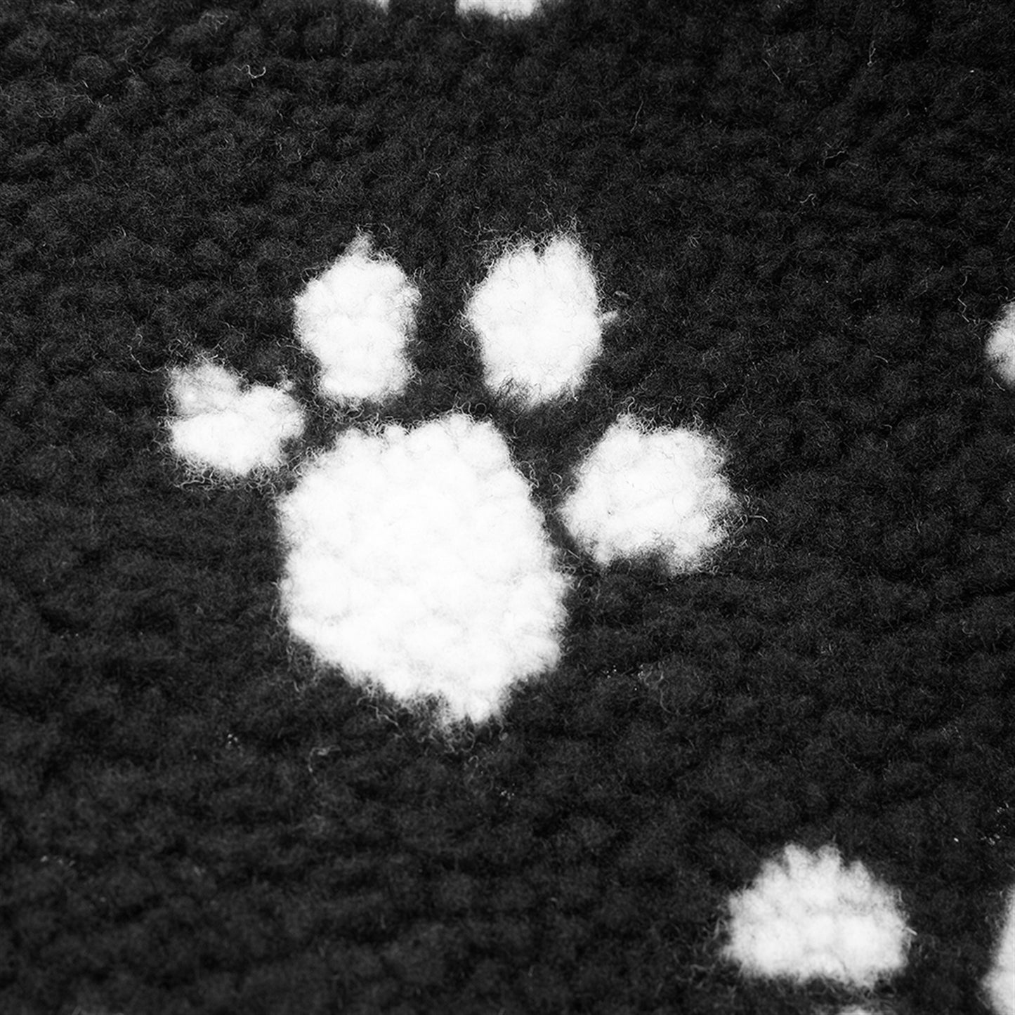 3 Step Velvet Suede Pet Stairs Pet Step Stairs Cat Dog - Black and White Paw Print