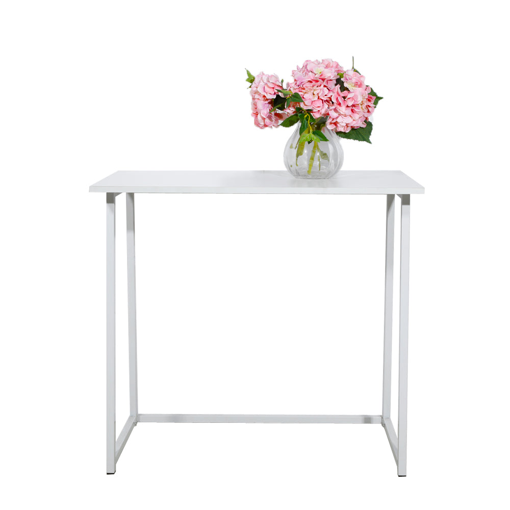 Simple Collapsible Computer Desk White