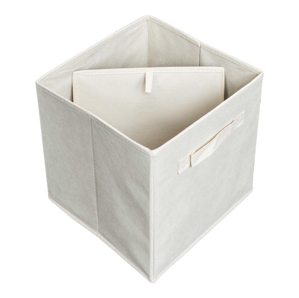 6pcs High Quality Non-woven Fabrics Storage Boxes Beige