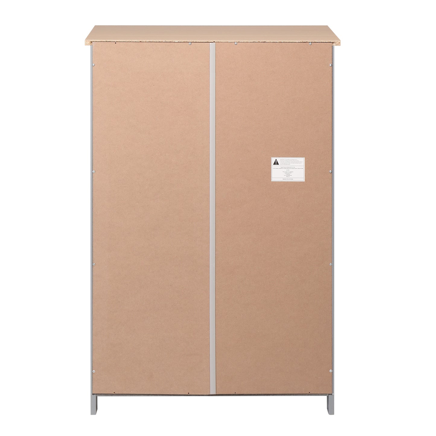 FCH 4 Drawer Single Hundred Doors MDF Spray Paint Bathroom Cabinet - Grey