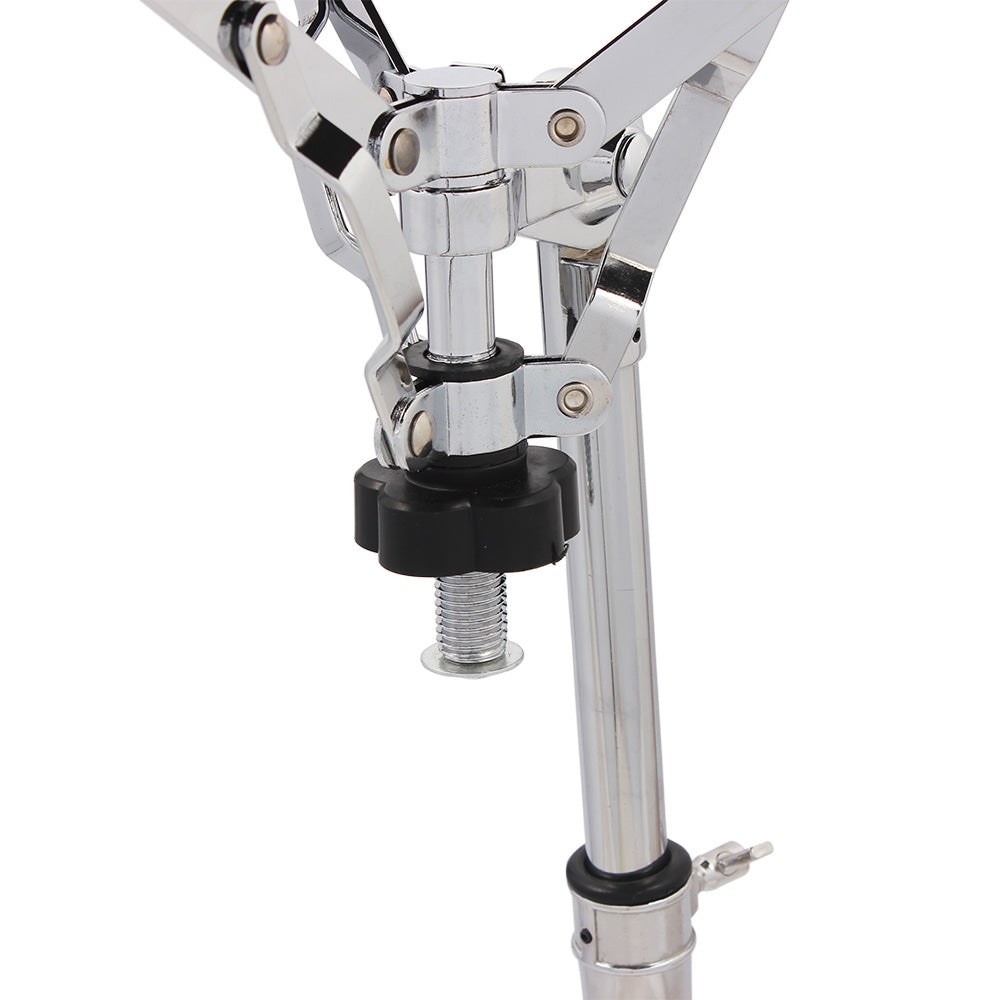 Chrome Plated Dumb Snare Drum Stand Tripod Silver