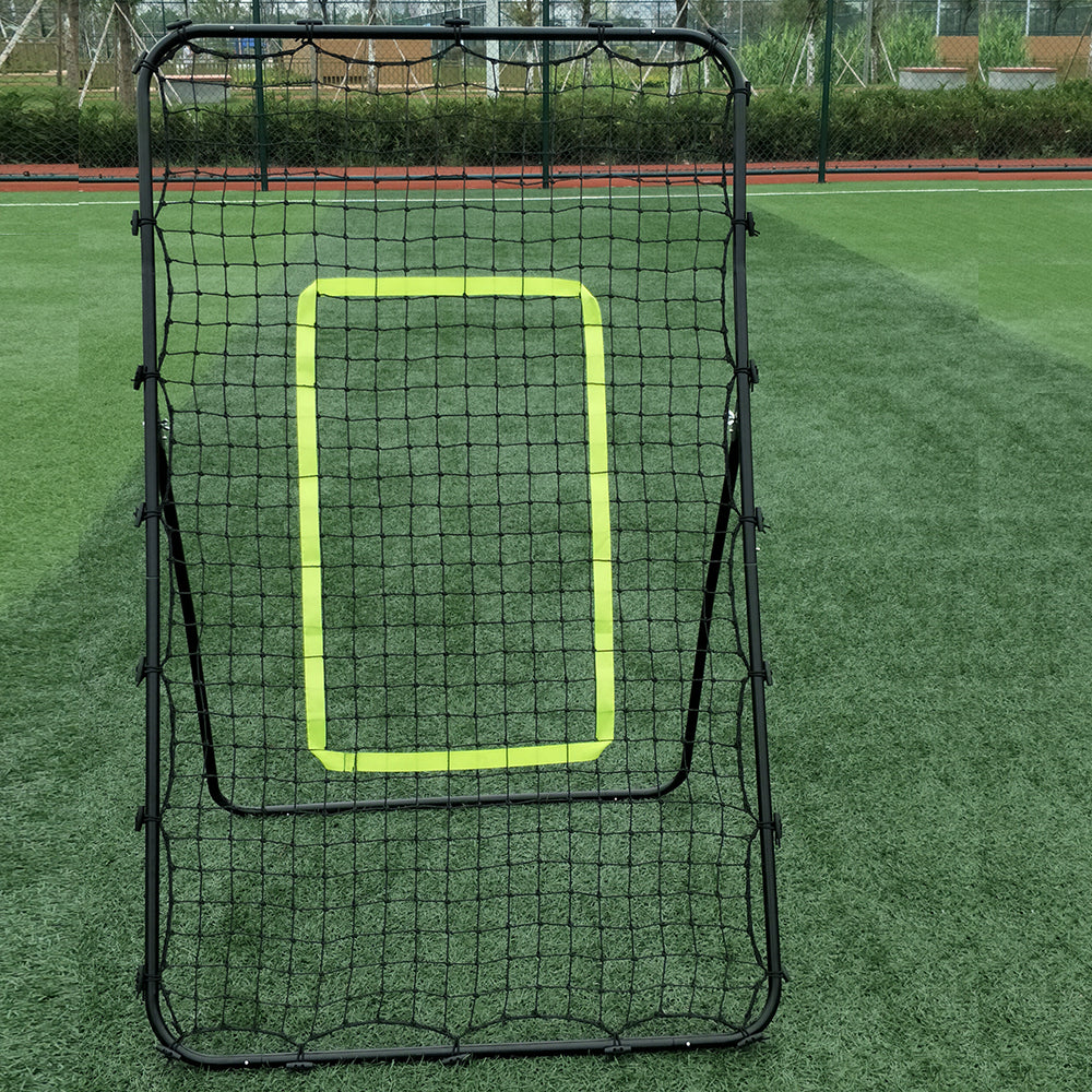 Professional Galvanized Steel Pipe Rebound Football / Baseball Goal - Black - LiamsBargains.co.uk