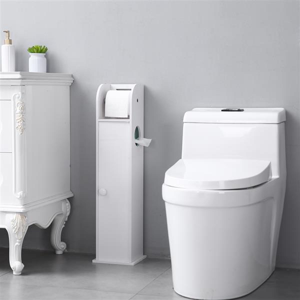 Narrow Cabinet for PVC Toilet Paper Towel with Paper Roll (19 x 19 x 77)