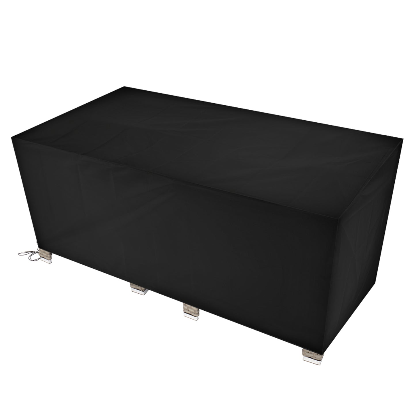 Oxford Cloth Outdoor Furniture Dust Cover Rain Cover Outdoor Table And Chair Cover 170*94*70cm 210D - Black