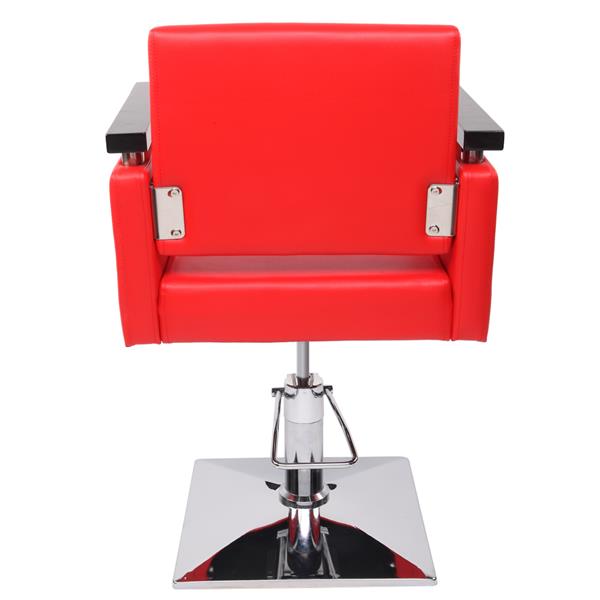 Hair Beauty Equipment Hydraulic Barber Chair Modern Red Styling Salon Haircut